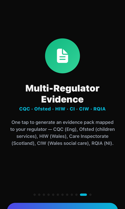 Multi-regulator evidence packs